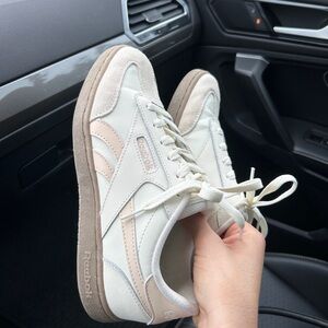 Reebok Club C Beige and Light Pink
